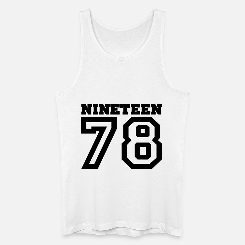 1978 - Männer Bio Tank Top - Weiß