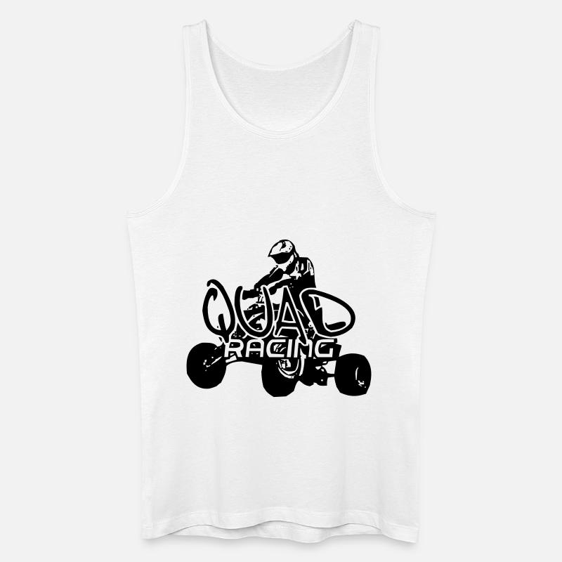 quad3 - Männer Bio Tank Top - Weiß