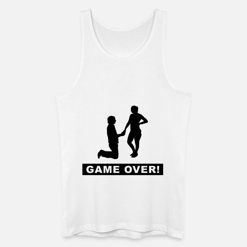 bachelor bachelorette - Männer Bio Tank Top - Weiß