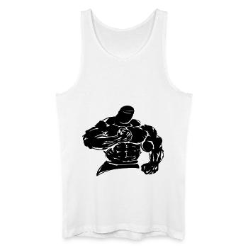 iron thug - Men’s Organic Tank Top - white - Front