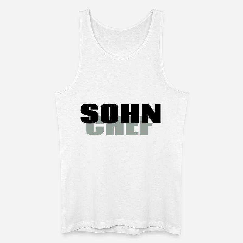 Sohn Chef - Männer Bio Tank Top - Weiß
