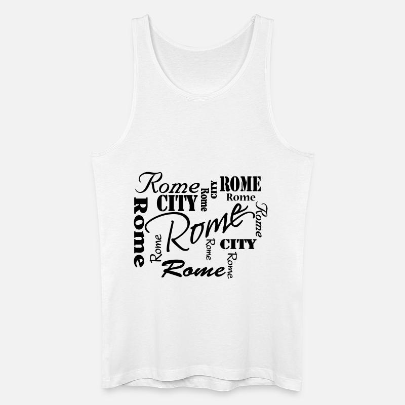 Rome - Männer Bio Tank Top - Weiß