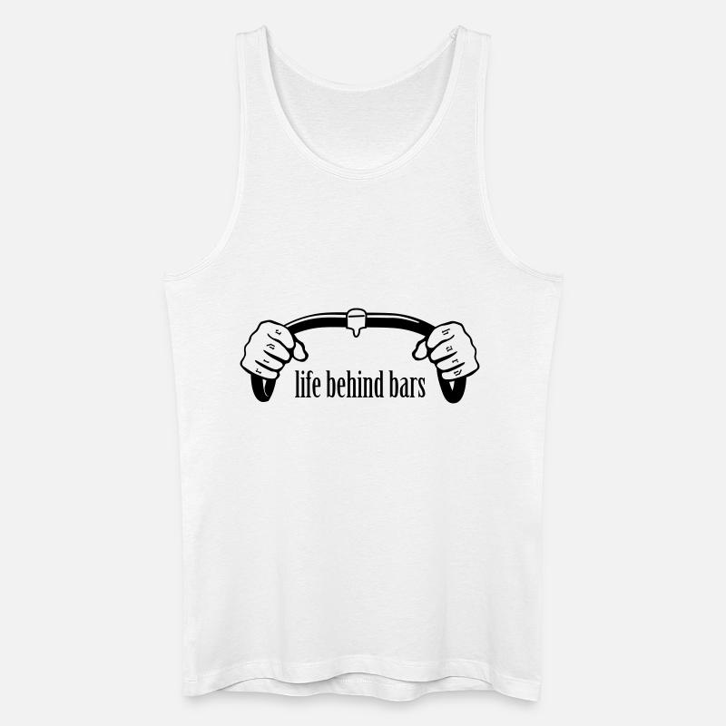 Fahrrad Bars - Männer Bio Tank Top - Weiß