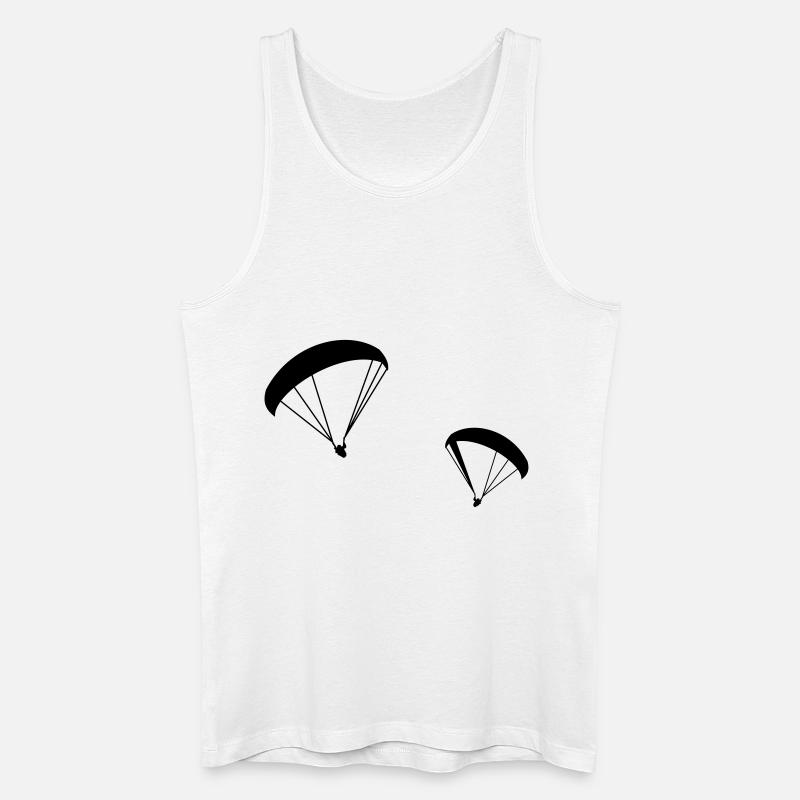 Gleitschirm,Paraglider,Paragliding,Fliegen,Drachen - Männer Bio Tank Top - Weiß
