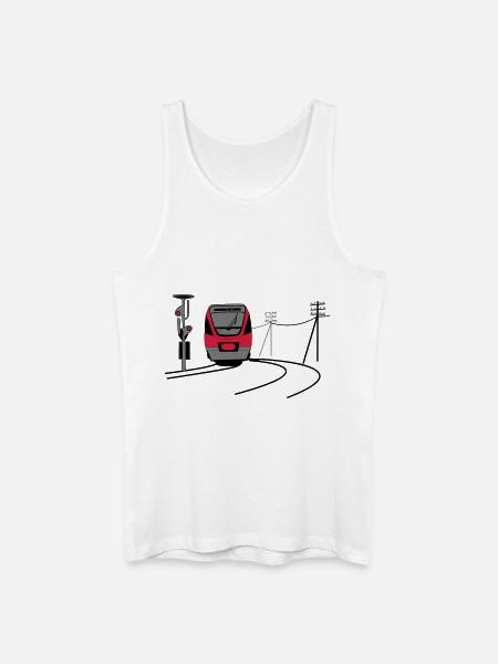 bahn - Männer Bio Tank Top - Weiß