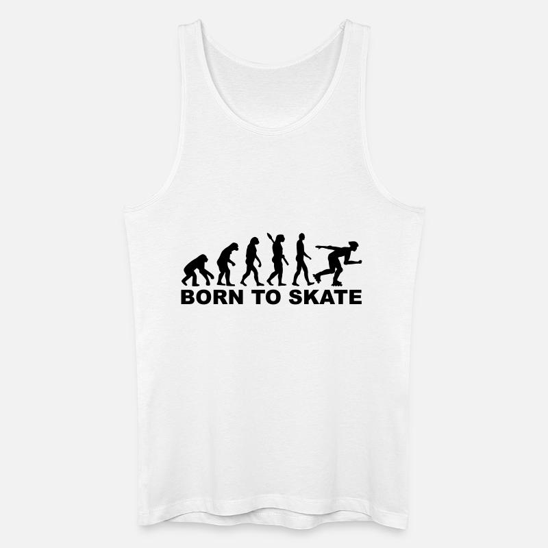 Evolution Inline Skating - Männer Bio Tank Top - Weiß