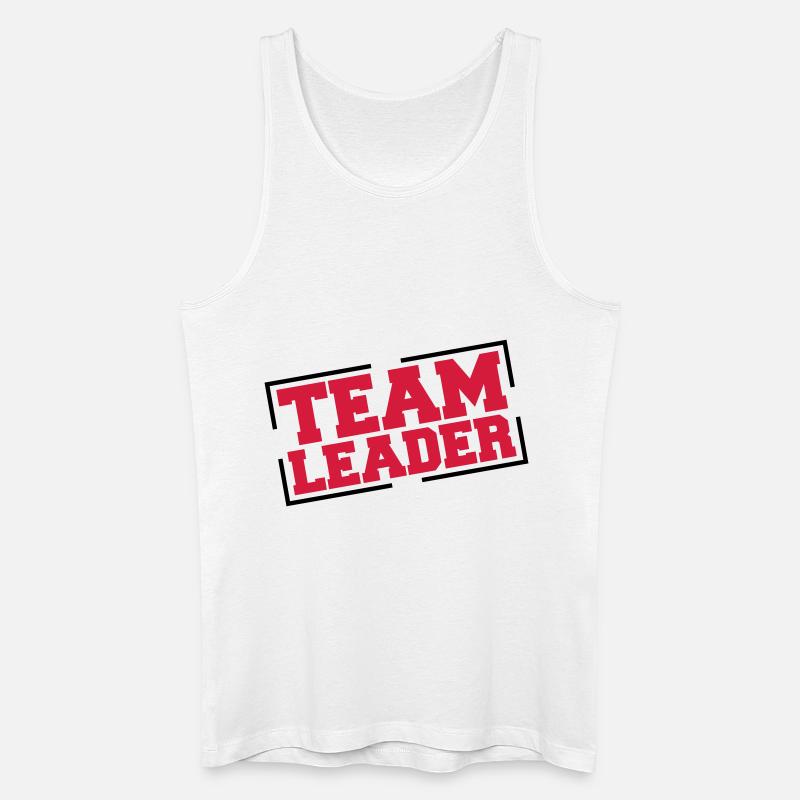 team_leader_rm2 - Männer Bio Tank Top - Weiß