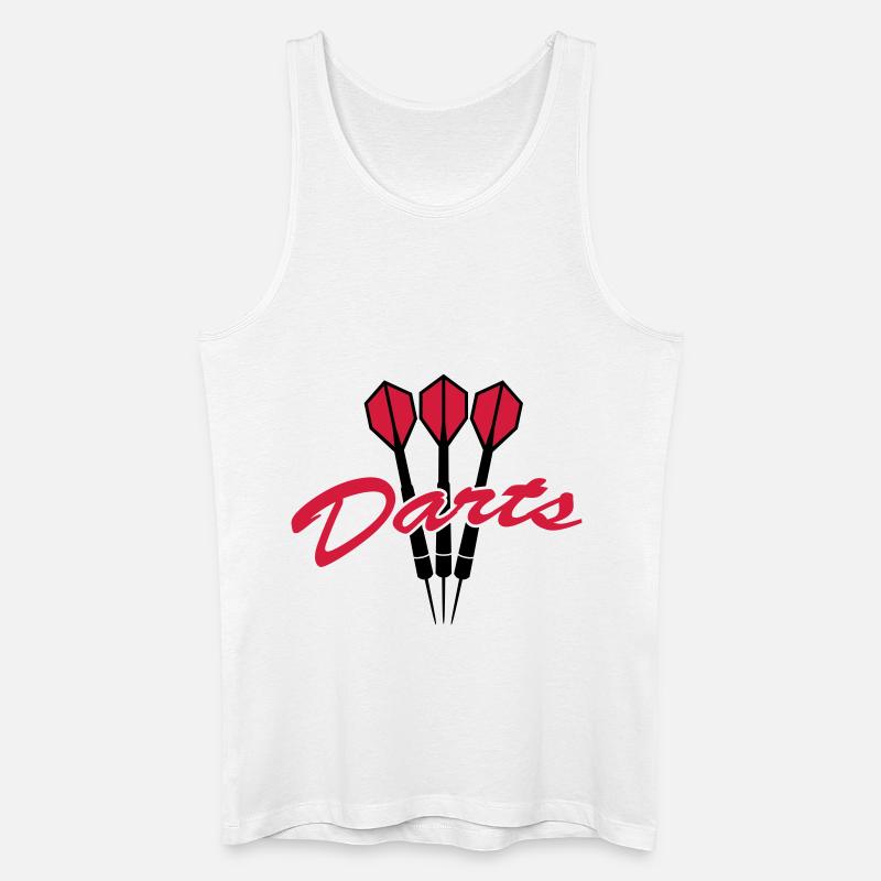 Darts Logo - Männer Bio Tank Top - Weiß