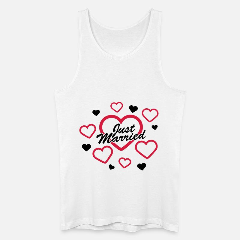 Just Married Design - Männer Bio Tank Top - Weiß