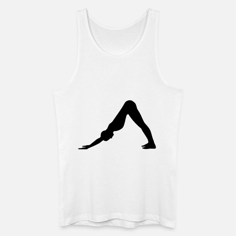 Pilates - Männer Bio Tank Top - Weiß