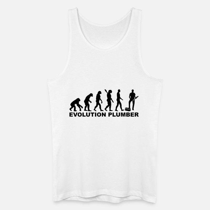 Evolution Plumber - Débardeur bio Homme - blanc
