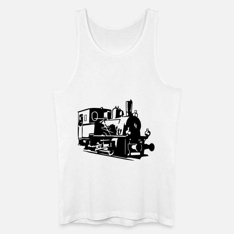 Dampflok 2 - Männer Bio Tank Top - Weiß