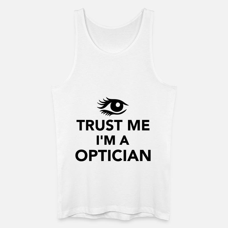 Optiker - Männer Bio Tank Top - Weiß