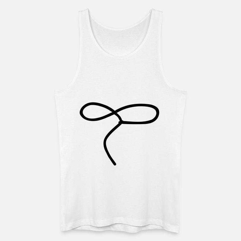 Lasso - Männer Bio Tank Top - Weiß