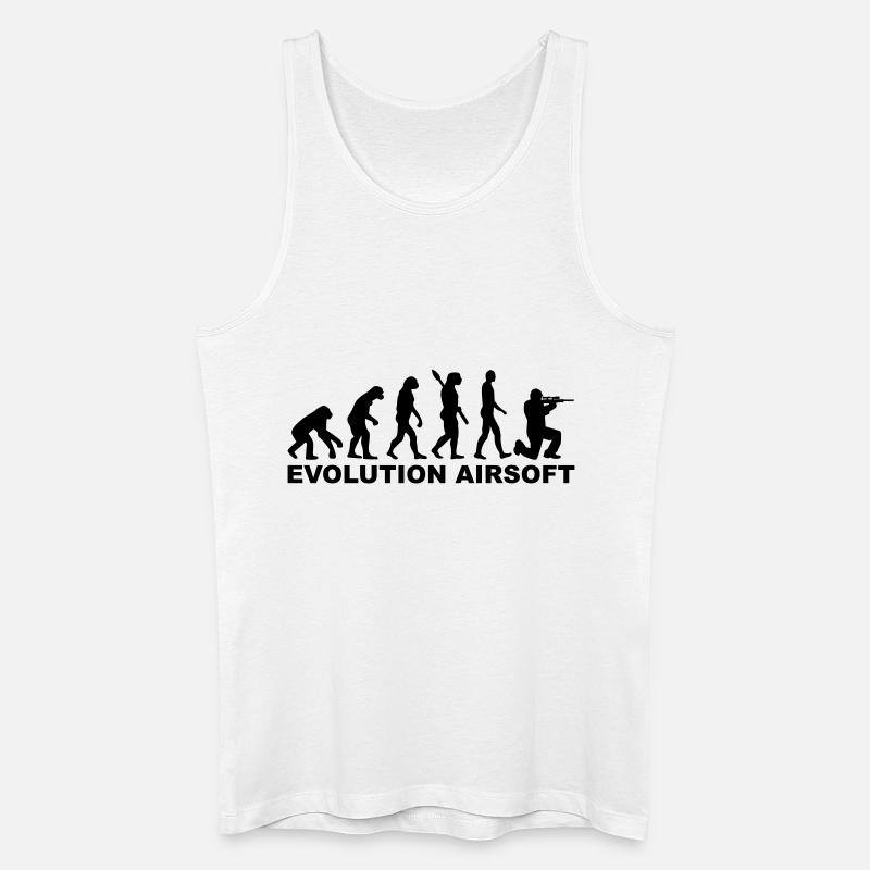 Airsoft - Männer Bio Tank Top - Weiß