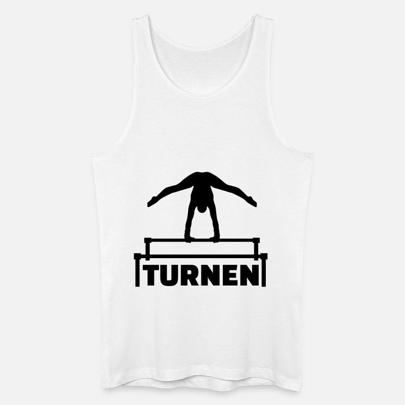 Turnen - Männer Bio Tank Top - Weiß