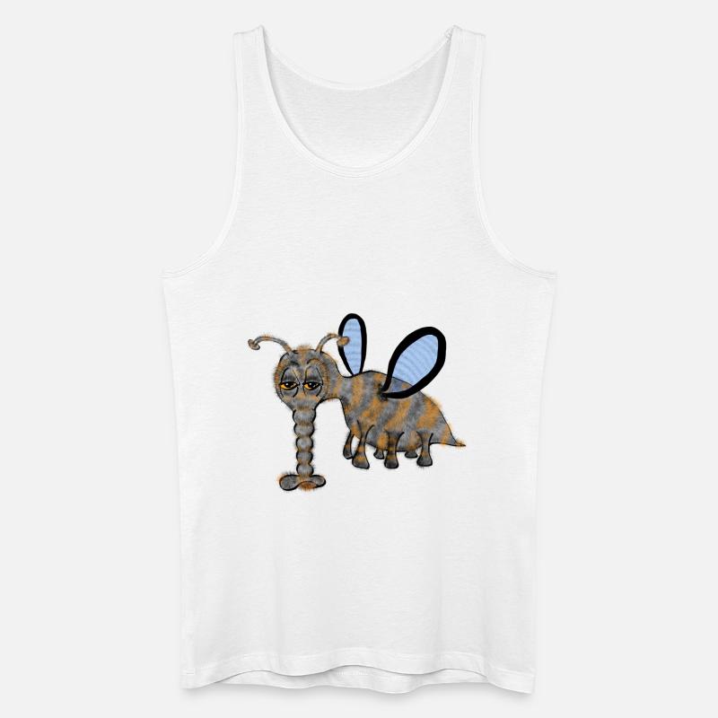 Fliege - Fly - Männer Bio Tank Top - Weiß