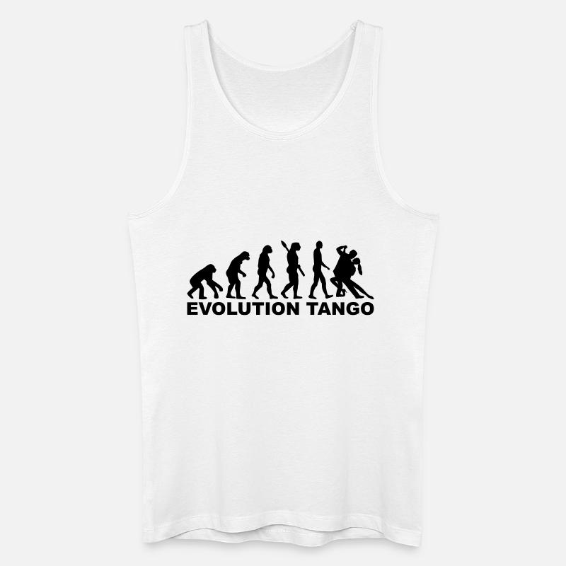 Tango - Männer Bio Tank Top - Weiß