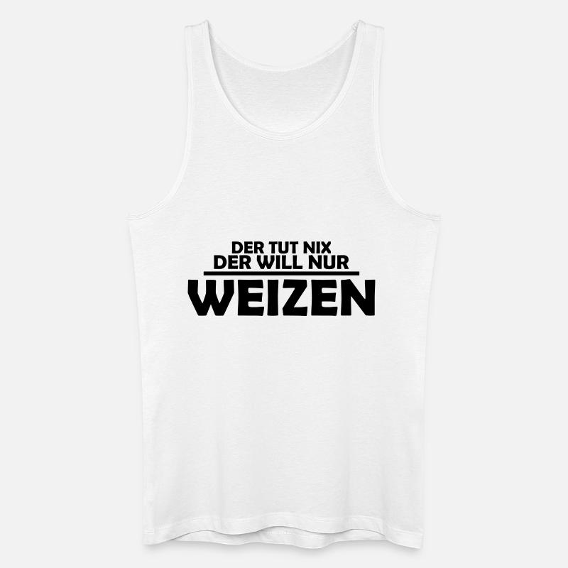 weizen - Männer Bio Tank Top - Weiß