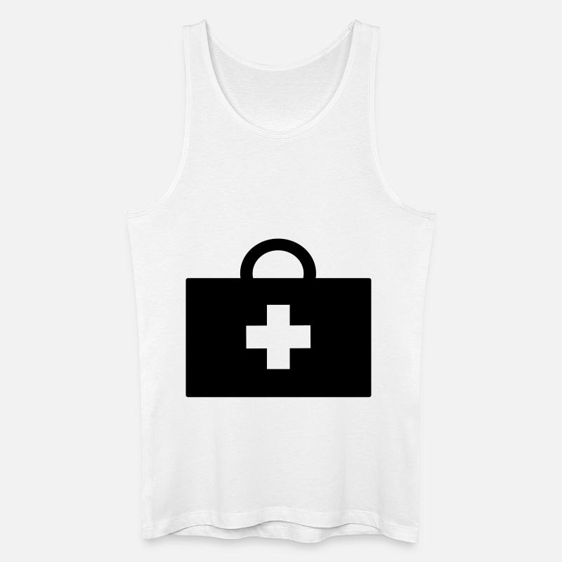 arzt_koffer_01 - Männer Bio Tank Top - Weiß