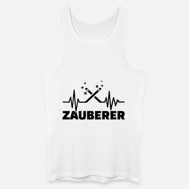 Zauberer - Männer Bio Tank Top - Weiß