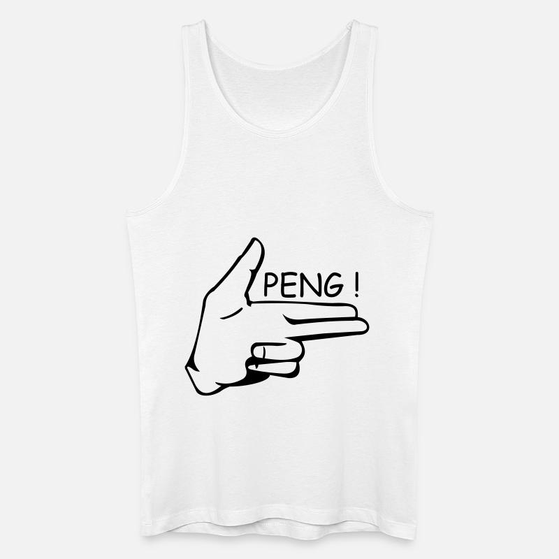 peng - Männer Bio Tank Top - Weiß