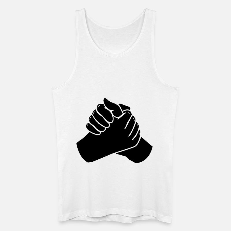haende_01 - Männer Bio Tank Top - Weiß