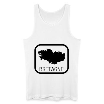 Bretagne / Breton / Bretonne / BZH / Breizh - Men’s Organic Tank Top - white - Front