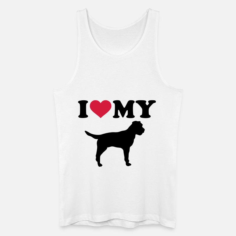 Border Terrier - Männer Bio Tank Top - Weiß