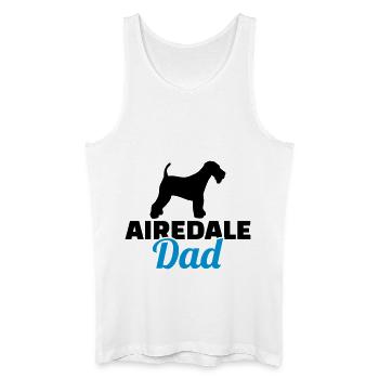 Airedale Terrier - Débardeur bio Homme - blanc - Devant