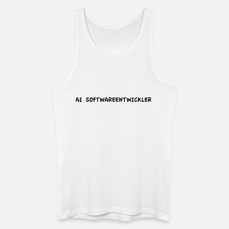 AI Software Developer - Men’s Organic Tank Top - white