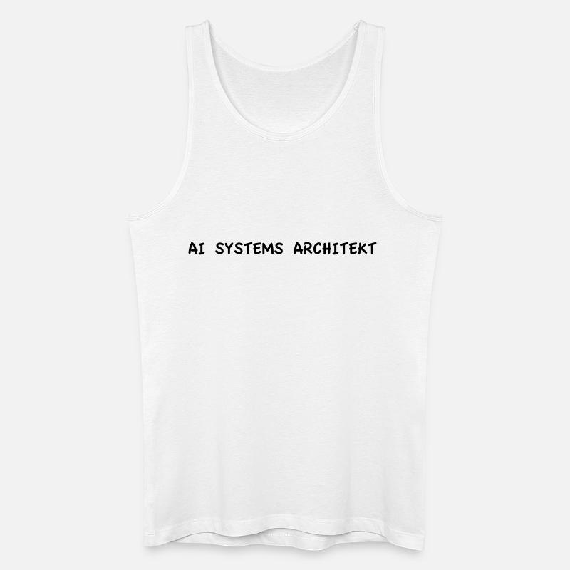 Architecte de systèmes d’IA - Débardeur bio Homme - blanc