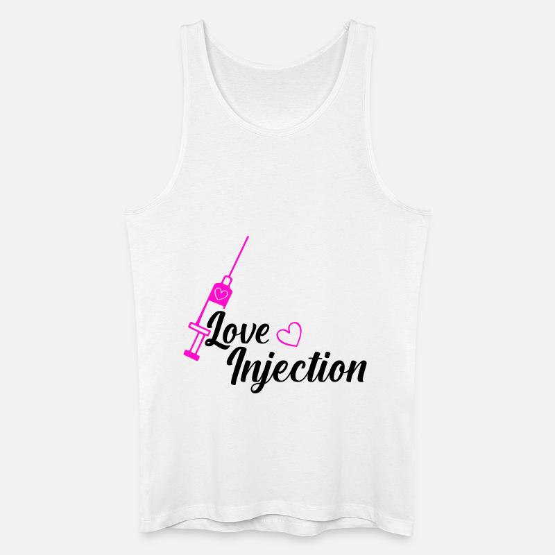 love injection - Männer Bio Tank Top - Weiß