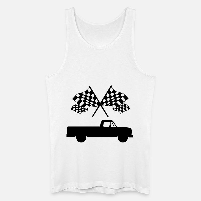 Auto - Männer Bio Tank Top - Weiß