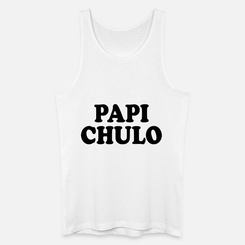 Papi chulo - Débardeur bio Homme - blanc