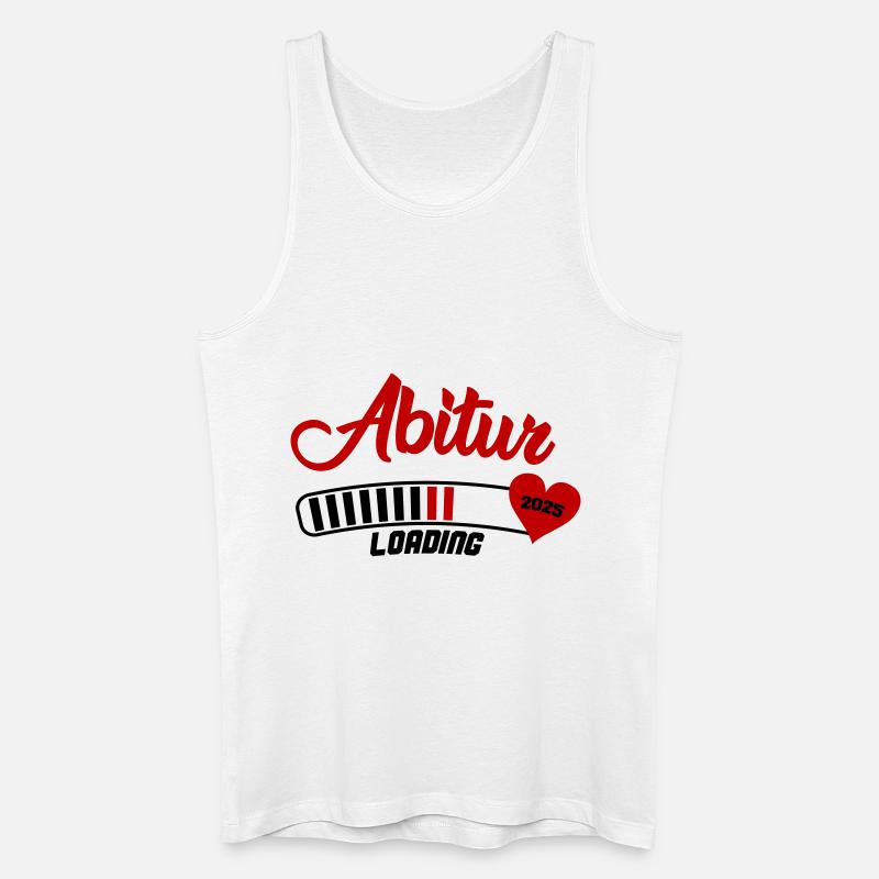 abitur loading 2025 - Männer Bio Tank Top - Weiß
