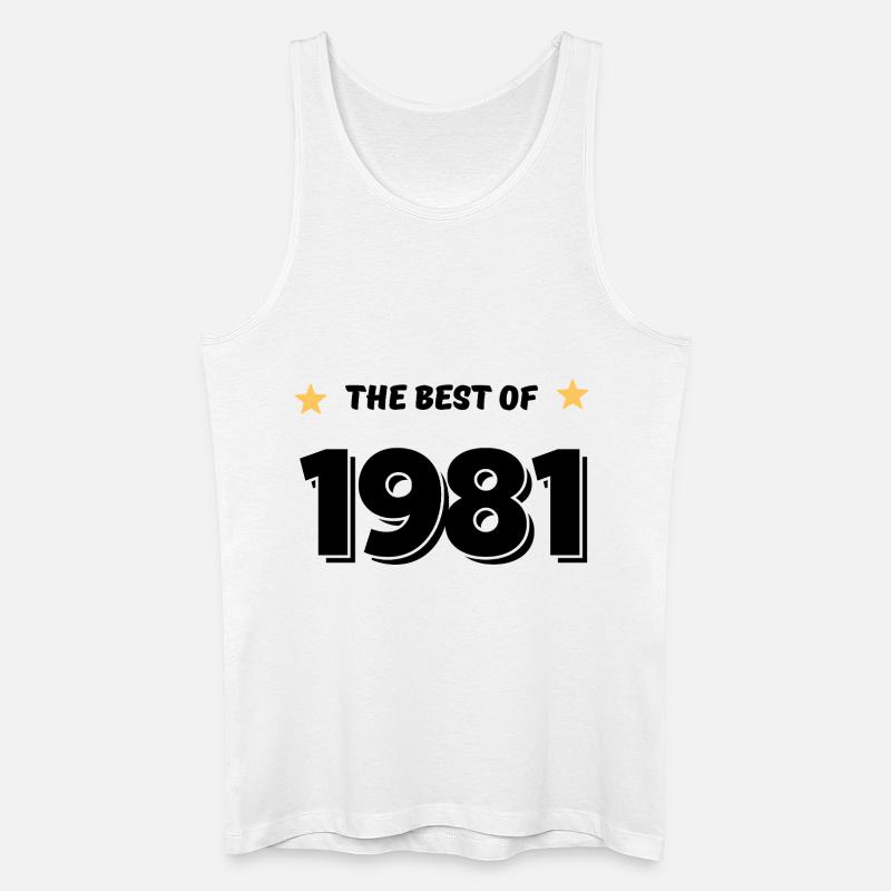 Das Beste von 1981 - Männer Bio Tank Top - Weiß