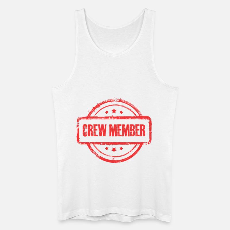 Crew Stempel - Männer Bio Tank Top - Weiß
