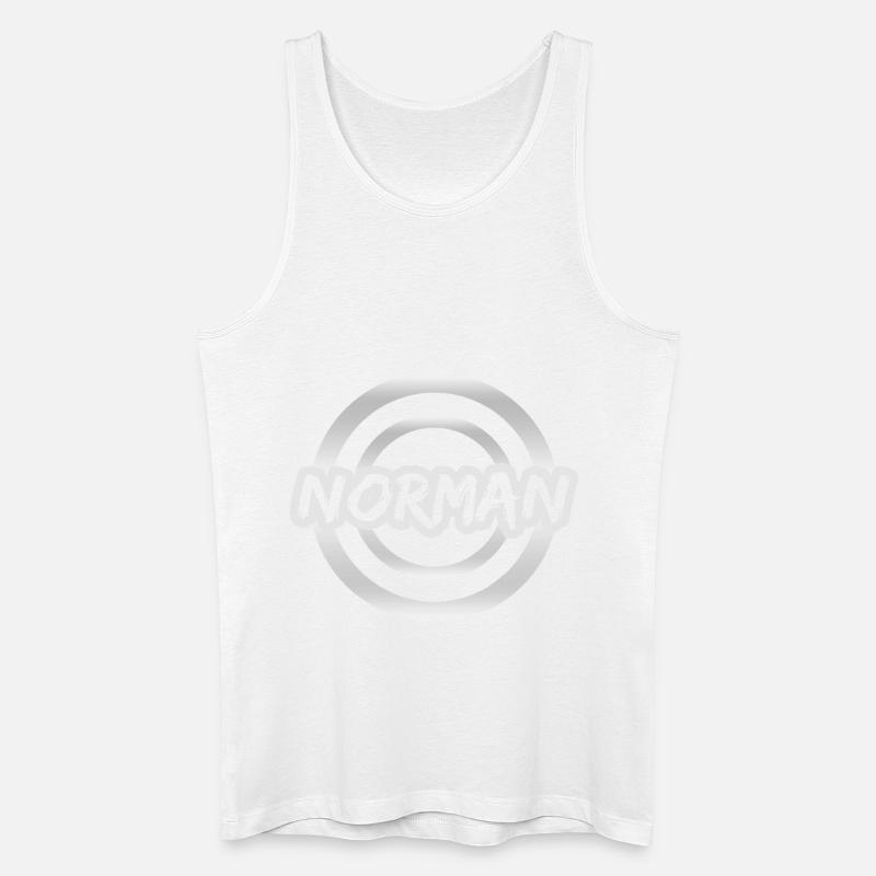 Geschenk Norman - Männer Bio Tank Top - Weiß