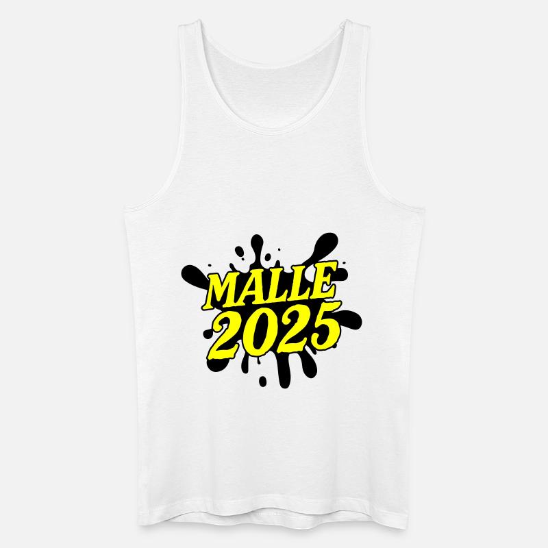Malle 2025 - Männer Bio Tank Top - Weiß