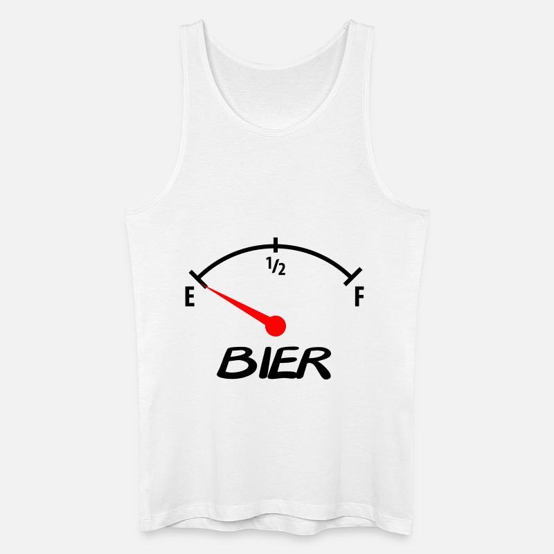 bier - Männer Bio Tank Top - Weiß