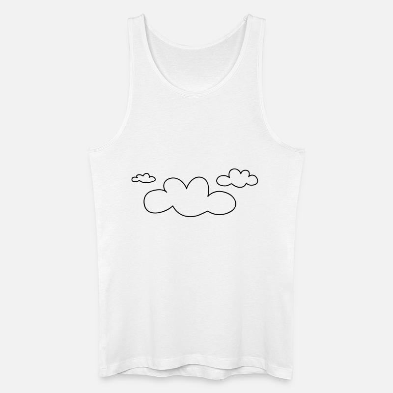 open_clouds - Männer Bio Tank Top - Weiß