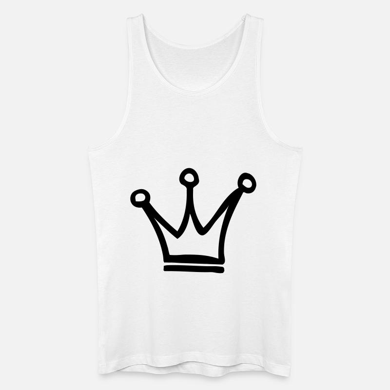 krone - Männer Bio Tank Top - Weiß