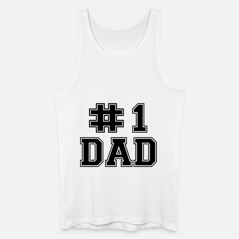 Numer One Dad - Männer Bio Tank Top - Weiß