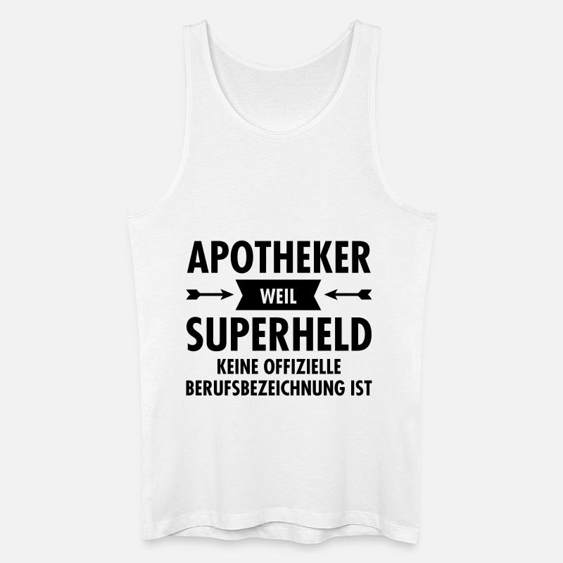 Apotheker - Superheld - Männer Bio Tank Top - Weiß