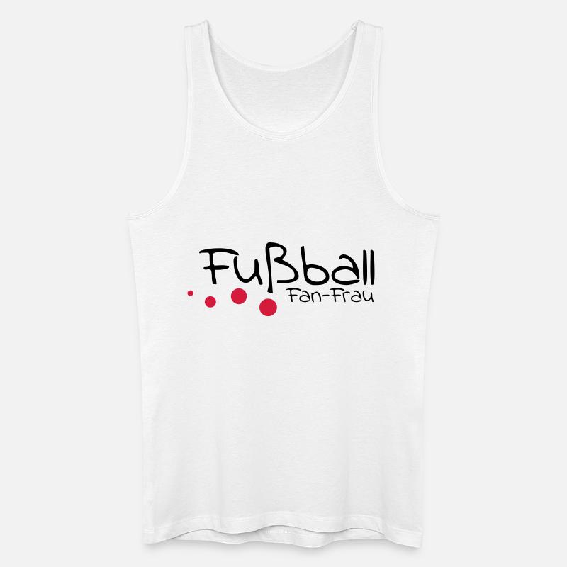 fußball - Männer Bio Tank Top - Weiß