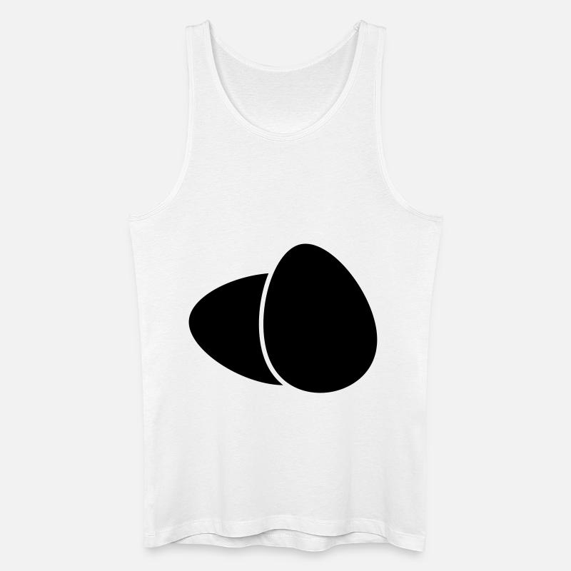 2 Eier - Männer Bio Tank Top - Weiß