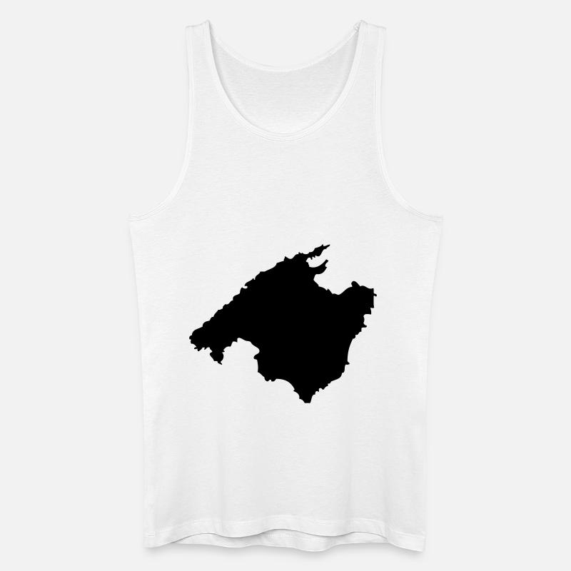 mallorca - Männer Bio Tank Top - Weiß