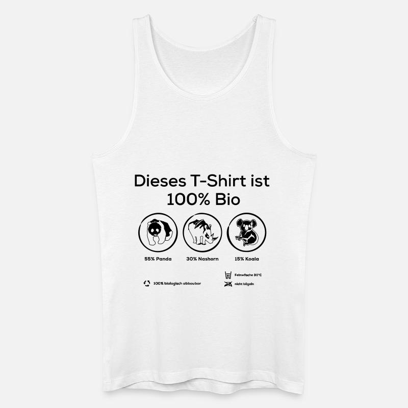 100% Bio - Männer Bio Tank Top - Weiß