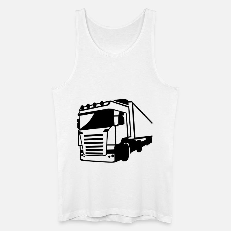 LKW - Männer Bio Tank Top - Weiß